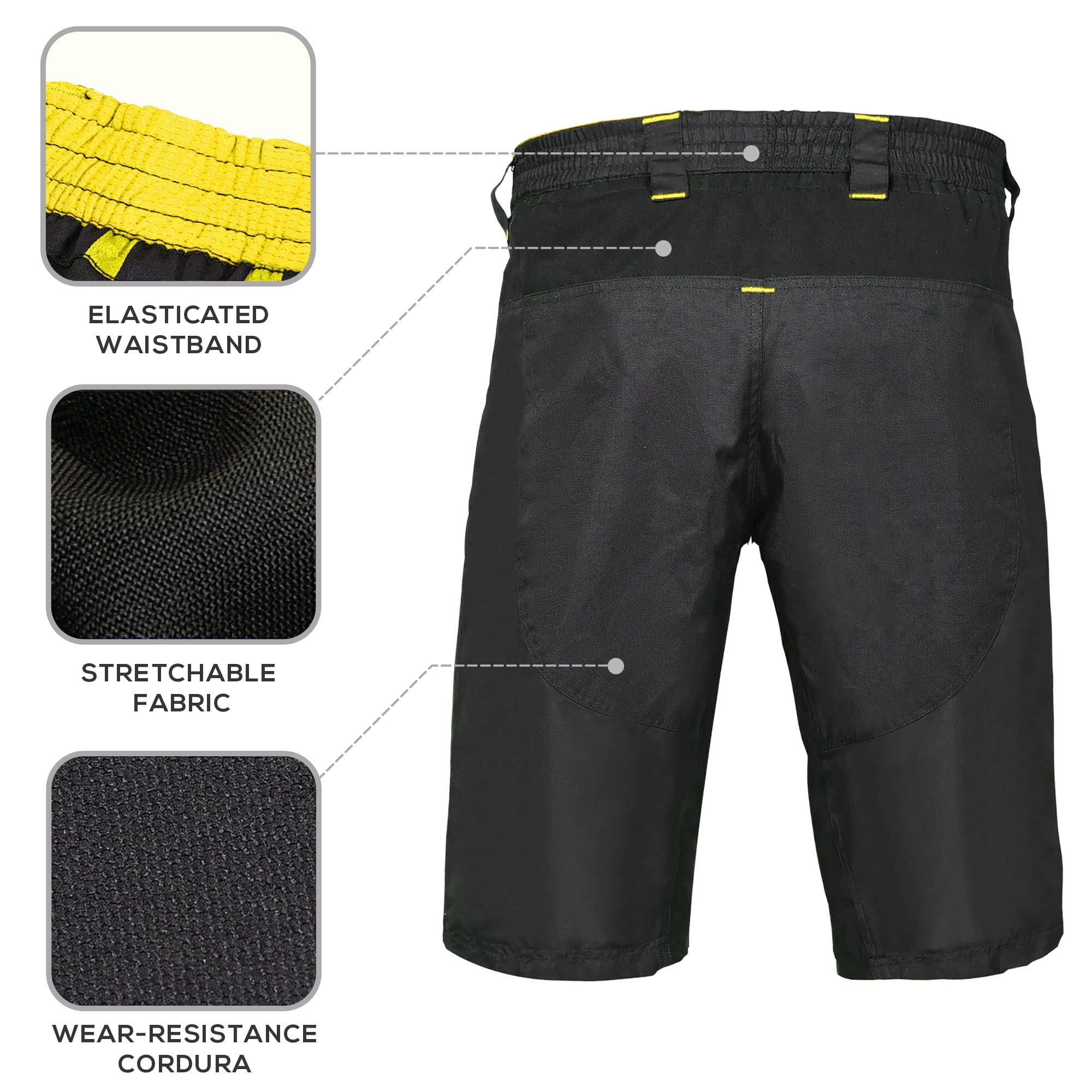 Urban Cycling Apparel The Single Tracker-Mountain Bike Cargo Shorts, with G-Tex padded undershorts