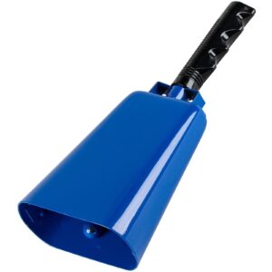 blue panda - blue cowbell with handle for football - 11-inch noisemakers for sports games, weddings, farm