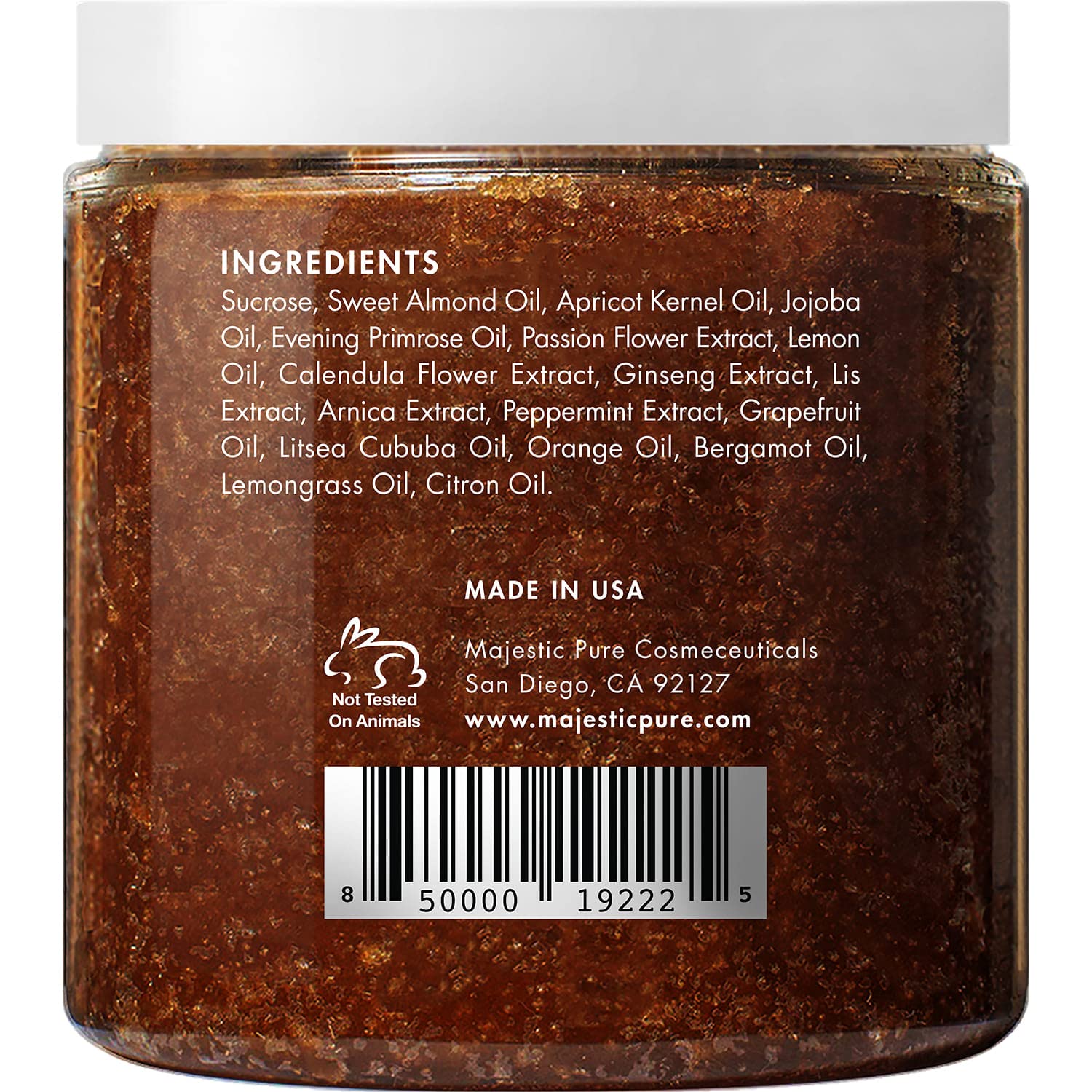 Brown Sugar Body Scrub for Cellulite and Exfoliation - Natural Body Scrub - Reduces The Appearances of Cellulite, Stretch Marks, Acne, and Varicose Veins, 10 Ounces