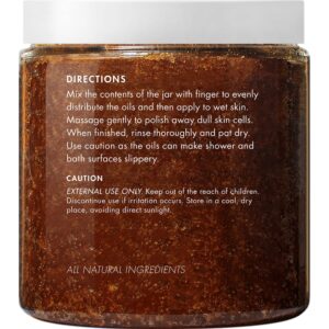 Brown Sugar Body Scrub for Cellulite and Exfoliation - Natural Body Scrub - Reduces The Appearances of Cellulite, Stretch Marks, Acne, and Varicose Veins, 10 Ounces