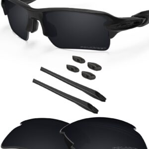 BLAZERBUCK Polarized Replacement Lenses for Oakley Flak 2.0 XL OO9188- Black