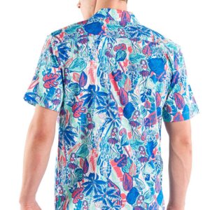 Tipsy Elves Men's Vacation The Island Breeze Hawaiian Shirt Size X-Large