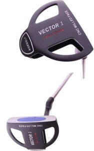 agxgolf men's vector series 2-ball putter: w/cnc milled face & polymer insert: right hand, (34 inch) cadet length; built in the usa!!