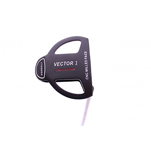 AGXGOLF Men's Vector Series 2-Ball Putter: w/CNC Milled Face & Polymer Insert: Right Hand, (36 Inch) Tall Length; US Built