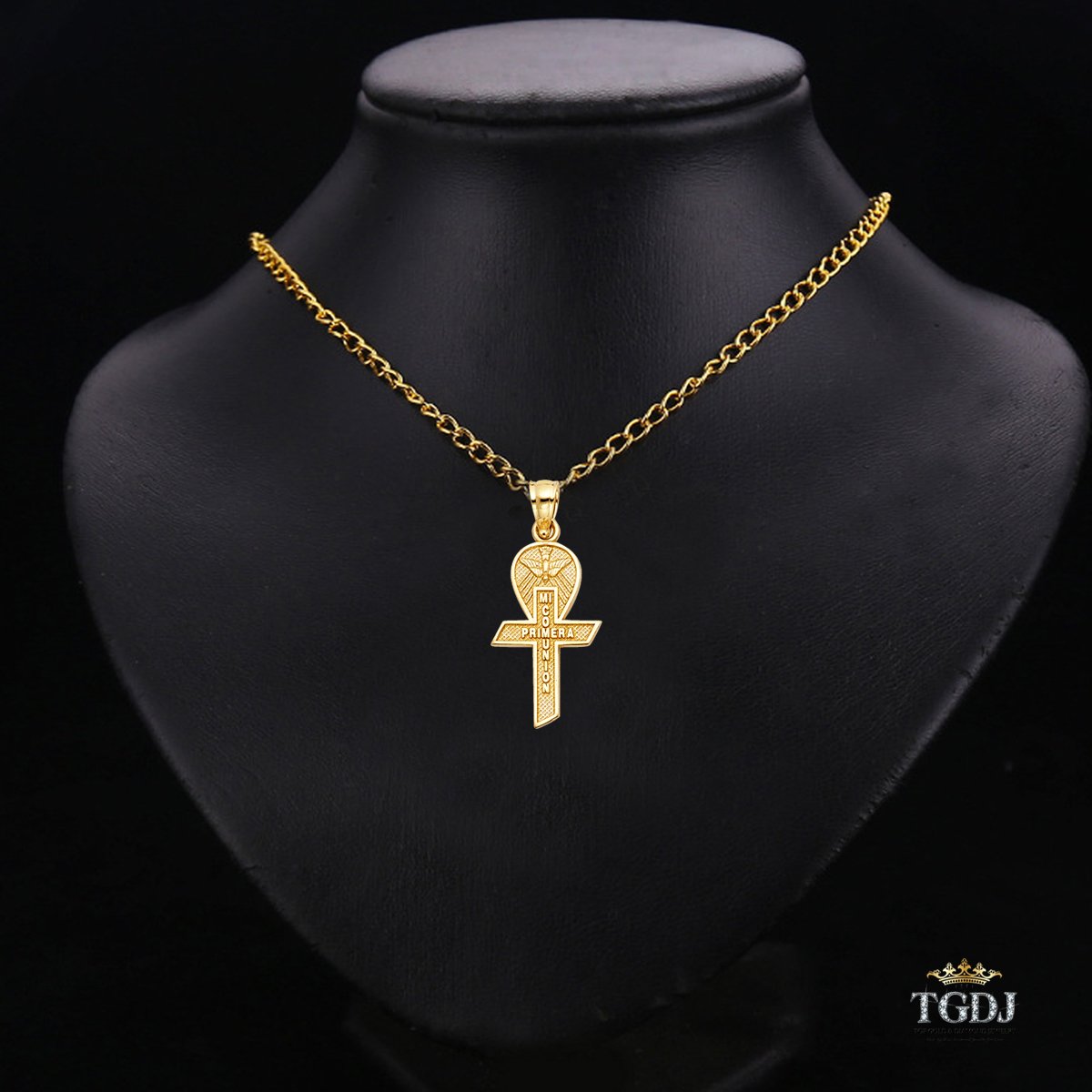 14k Yellow Gold Cross Religious Pendant - Height 20 MM Width 12 MM/Avg. Weight 0.9 Grams