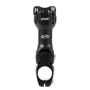 Wake MTB Stem 31.8 110mm 60 Degree Adjustable Bike Stem Mountain Bike Stem Short Handlebar Stem for Most Bicycle, Road Bike, MTB, BMX, Fixie Gear, Cycling (Alloy, Lightweight, Black)