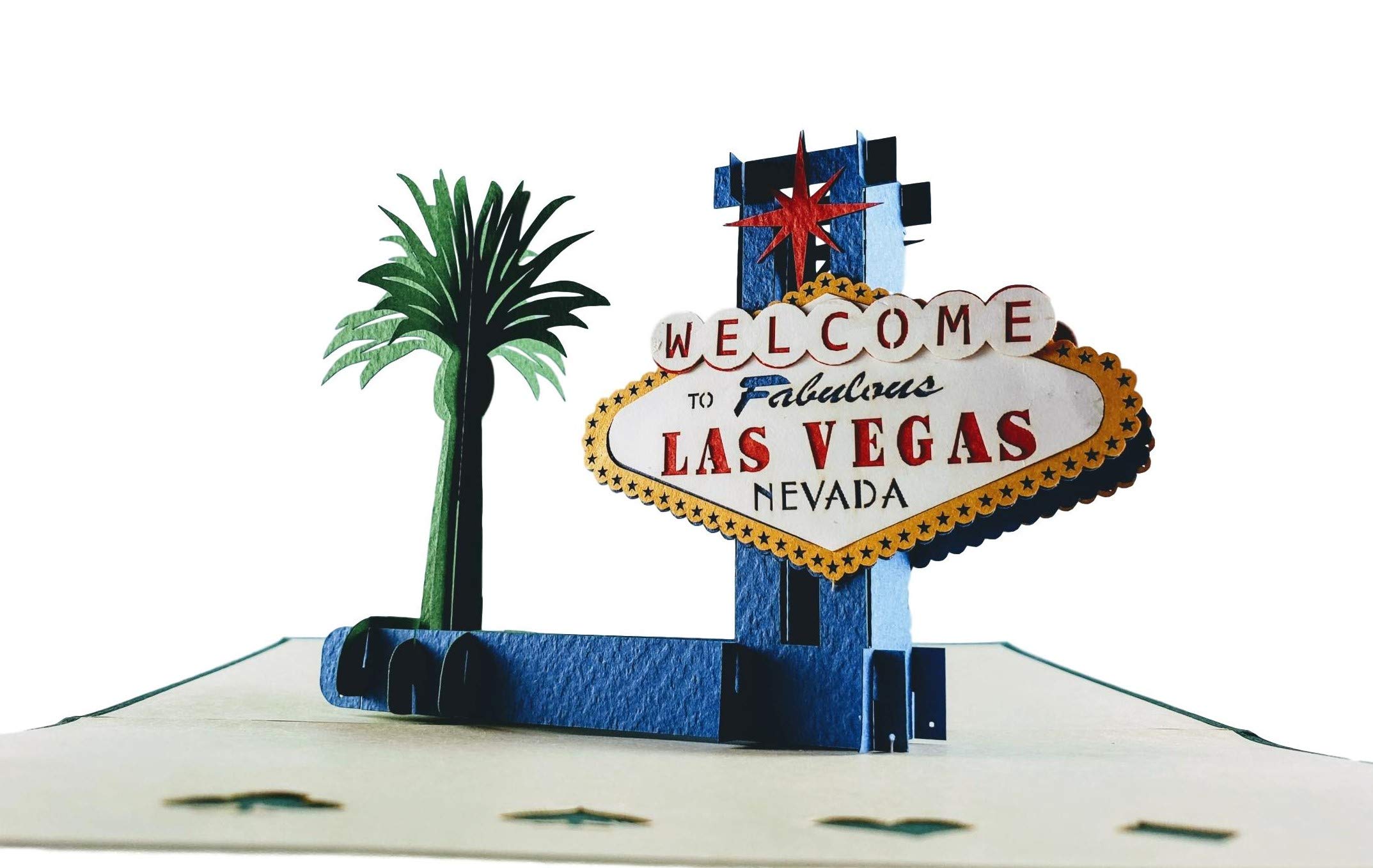 iGifts And Cards Las Vegas 3D Pop Up Greeting Card - Lady Luck, Gambling, Money, Fun, Iconic, Half-Fold, Special Occasion, Thank You, Mother's & Father's Day, Just Because, Happy Birthday