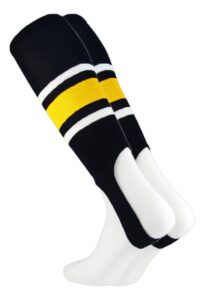 madsportsstuff baseball stirrups pattern e (black/gold/white, medium)