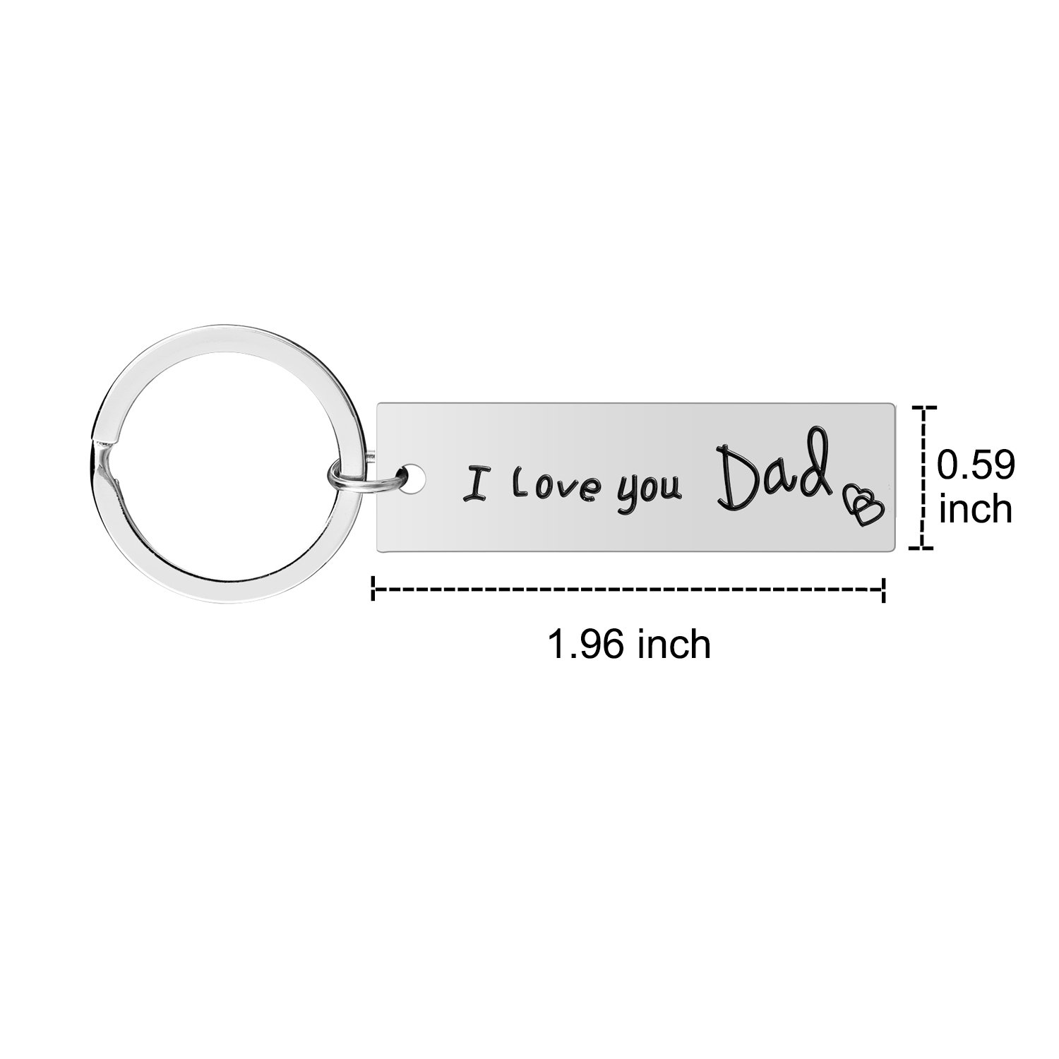 iJuqi Parent Gifts Mom Dad Keychain - 2PCS Birthday Gifts for Parent from Daughter for Christmas Wedding Day, Valentine's Gift for Parent, Christmas Gifts for Mom and Dad