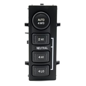 4WD 4x4 Switch - Replaces 19168767, 15709327, 901062 - Compatible with Chevy, GMC, Cadillac Vehicles - Silverado 1500, 2500HD Suburban, Avalanche, Sierra, Yukon - 1999-2002 - 4 Wheel Drive Selector