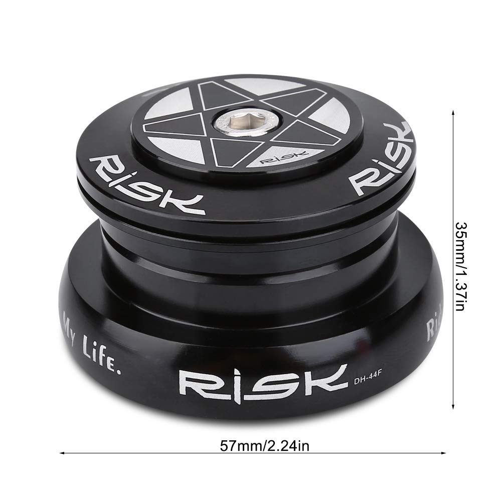 Bike Headset, Aluminium Alloy Mountain and Road Headset for 44mm Straight Tube Frame 44Mm Headset Stradapter