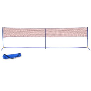 BenefitUSA Portable Badminton Net Volleyball Tennis Net w Stand for Family Sport (20ft)