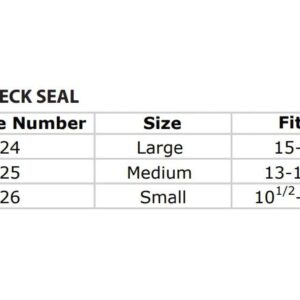 Gear Up Guide Contoured Latex Neck Seal, Conical Shape, Medium (Trimmable) / 13.0-15.25 Neck