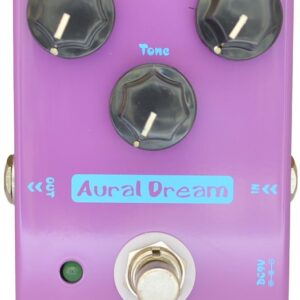 Aural Dream Bold Distortion Guitar Effect Pedal includes Heavy Distortion and High-Gain Powerful Dynamic Response for 2 Distortion modes,True Bypass