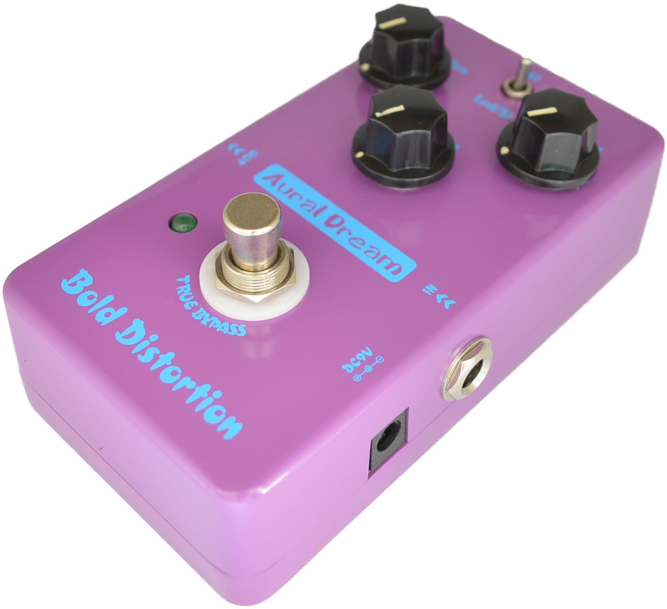 Aural Dream Bold Distortion Guitar Effect Pedal includes Heavy Distortion and High-Gain Powerful Dynamic Response for 2 Distortion modes,True Bypass