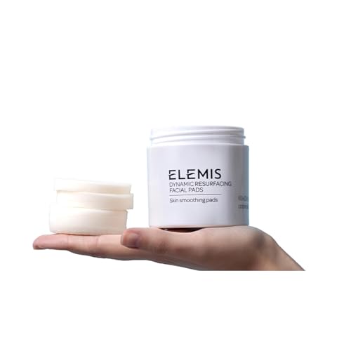 ELEMIS Dynamic Resurfacing Facial Pads, 60 Count – Gentle Skin Smoothing Pads with Tri-Enzyme Technology, Probiotic Ferment & Lactic Acid, Exfoliating Pads for Dull, Dry, Flaky Skin & Uneven Texture