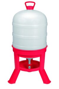 little giant® plastic dome waterer | heavy duty plastic gravity fed poultry waterer container tank | chickens, ducks & other birds for hobbyists, farmers and ranchers | 10 gallon