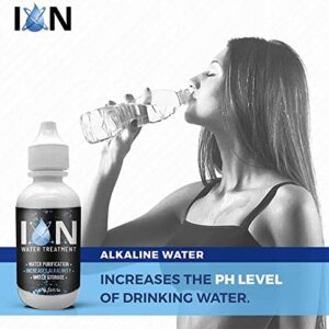 Ion Alkaline Water Drops PH Booster & Water Treatment Drops | All Natural Ingredients