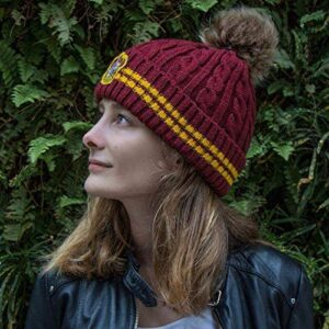 Cinereplicas - Harry Potter - Pom Pom Beanie - Officially licensed - Gryffindor - Red & Yellow