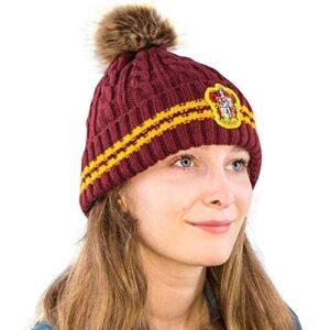 Cinereplicas - Harry Potter - Pom Pom Beanie - Officially licensed - Gryffindor - Red & Yellow