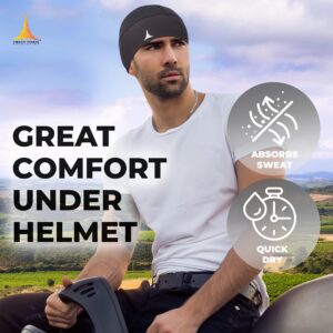 Helmet Liner Sweat Wicking Skull Cap Beanie. Ultimate Performance Moisture Wicking. Fits Under Helmets