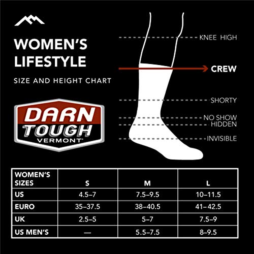 Darn Tough Women's Pixie Crew Lightweight Lifestyle Sock (Style 1692) - Navy, Medium