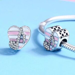 Musical Note Charm 925 Sterling Silver Love Music Charm Beads for 3mm Charms Bracelet & Necklace