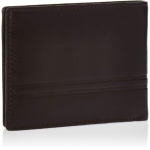 Fossil Men's Wilder Leather Bifold Wallet, Dark Brown