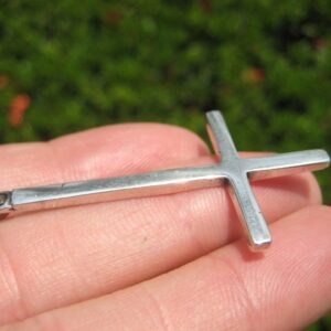 Himalayan Treasures 925 Silver Extra Large Petrine Saint Peter's Inverted Cross Satanic Pendant A20