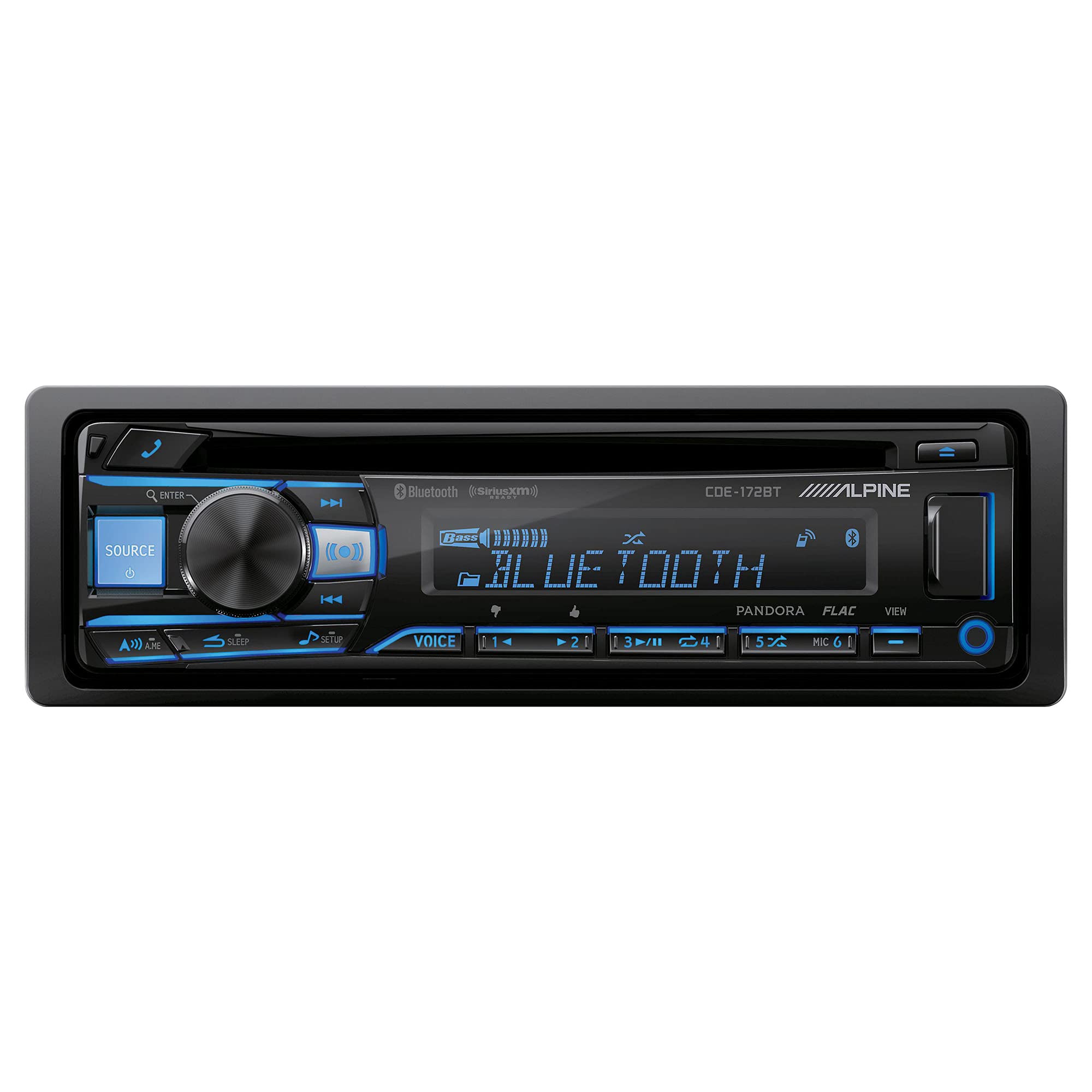 Alpine CDE-172BT Single DIN in Dash Bluetooth CD Player Radio Receiver +Free Mobile Bracket, Tweeter TW600,Absolute USA Electrical Tape BT1700