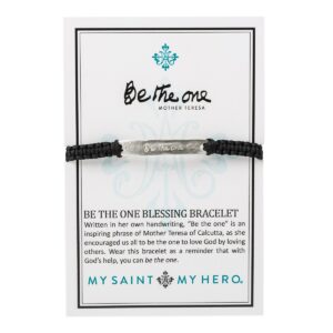 My Saint My Hero Mother Teresa "Be the One" Bracelet (Silver)