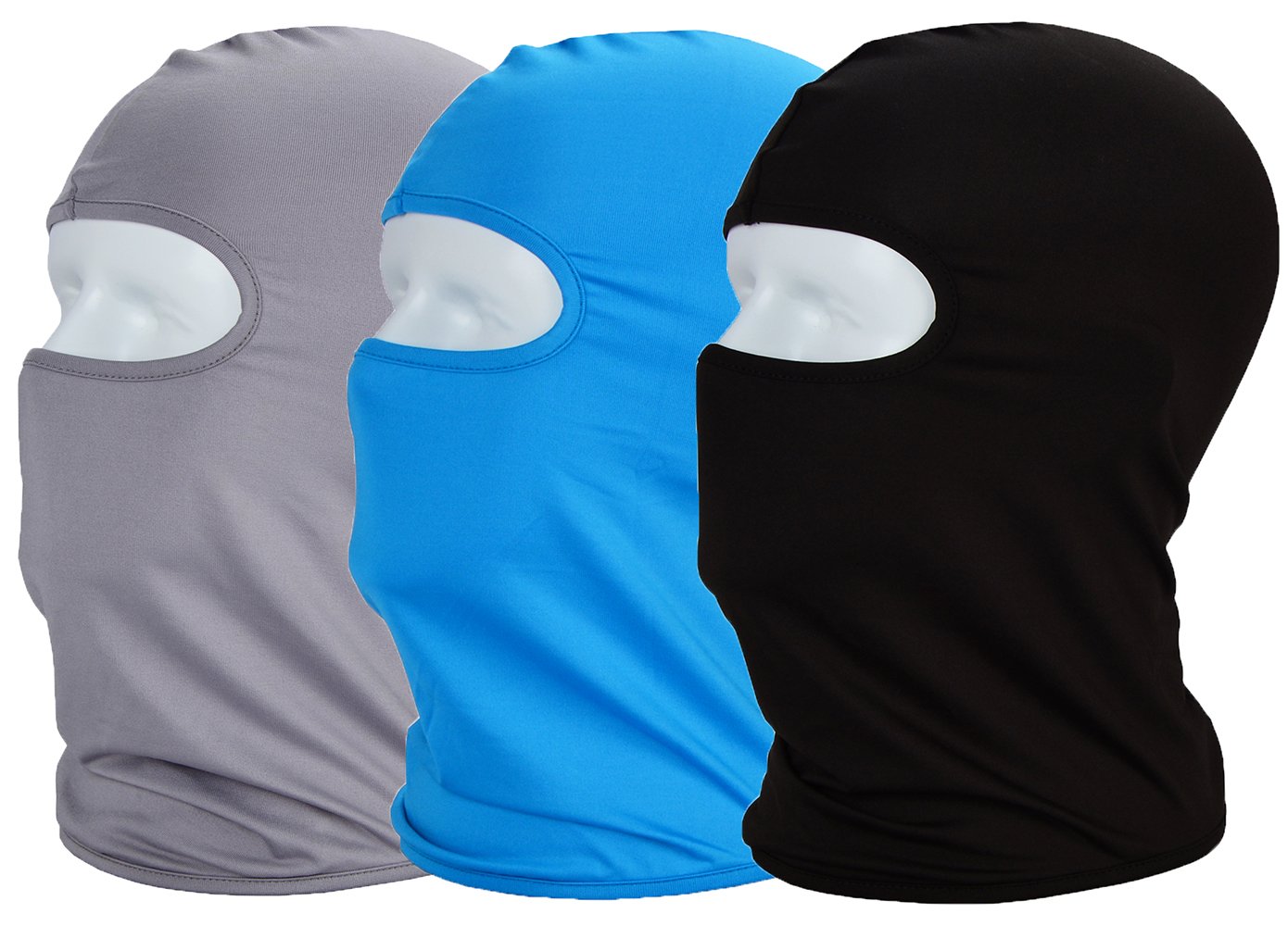 MAYOUTH Balaclava Ski Face Mask for Men Sun Uv Protection Windproof Neck Gaiter Face Cover Face Mask under Motorcycle Helmet Cycling Outdoor Sports 3-pack