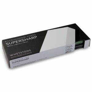 Rockingham Forge SUPERSHARP Whetstone, 3000 Grit Knife Sharpening Stone, Non-Slip Base, 18 x 6 x 2 cm – FINE