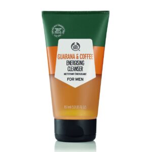 the body shop guarana and coffee energizing cleanser for men, 5 fl oz (vegan)