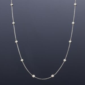 Ross-Simons Diamond Station Necklace in 14kt Gold