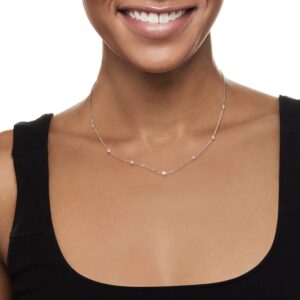 Ross-Simons Diamond Station Necklace in 14kt Gold