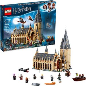 lego harry potter hogwarts great hall 75954 building kit and magic castle toy, fantasy creatures, hermione granger, draco malfoy and hagrid (878 pieces)