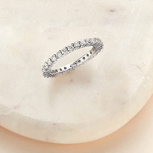 Ross-Simons 1.00 ct. t.w. Diamond Eternity Band in 14kt White Gold. Size 8