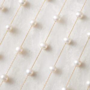 Ross-Simons 6-6.5mm Cultured Pearl Station Necklace