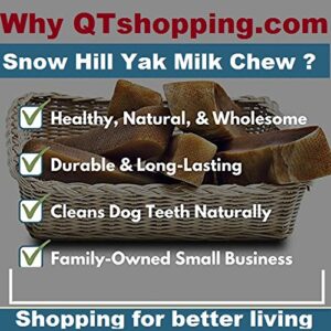 Snow Hill Dog Chews Size XXL 8 Oz Himalayan Yak Milk Natural Long Lasting Odor Stain Gluten GMO Free Protein-Rich improved Oral Health - Good for All Dogs above 75 lbs