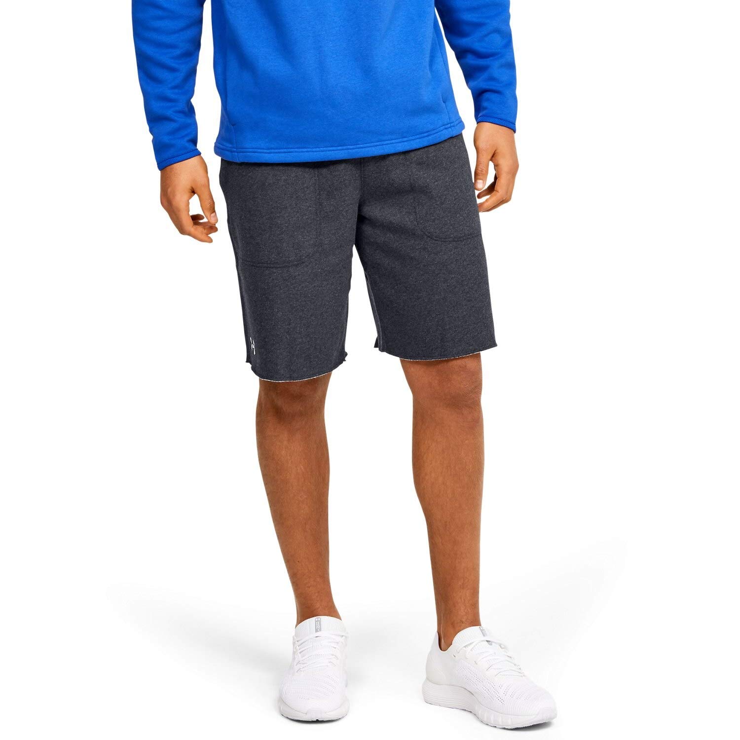 Under Armour Men's Hustle Fleece Short Black | White Small