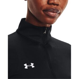 Under Armour Womens 1/2 Zip Pullover, Black, Small