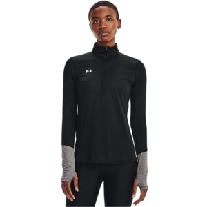 Under Armour Womens 1/2 Zip Pullover, Black, Small