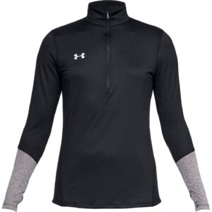 Under Armour Womens 1/2 Zip Pullover, Black, Small