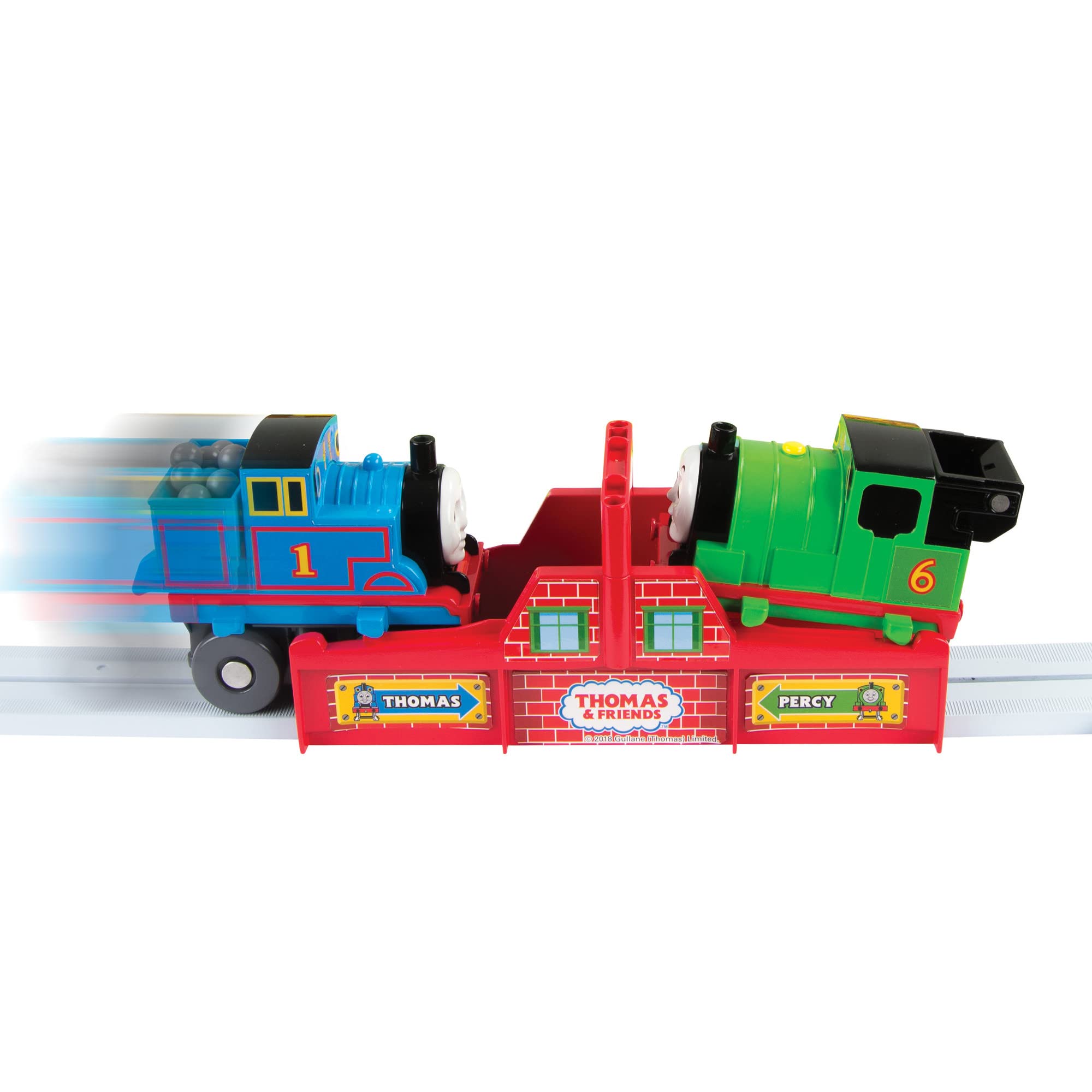 Thomas and Friends Big Loader — Motorized Thomas the Train Set — Includes Thomas the Train, Percy the Train, and Terence the Tractor — Girls and Boys Ages 3 Years and Up