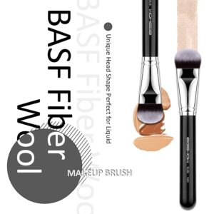 Foundation Brush, EIGSHOW Pro Slanted Brushes Angled Bristle Mask Kabuki Brush Perfect for Powder Liquid Cream Buffing Blending Face Makeup Brush-F625