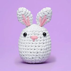 The Woobles Beginners Crochet Kit with Easy Peasy Yarn as seen on Shark Tank - with Step-by-Step Video Tutorials - JoJo The Bunny