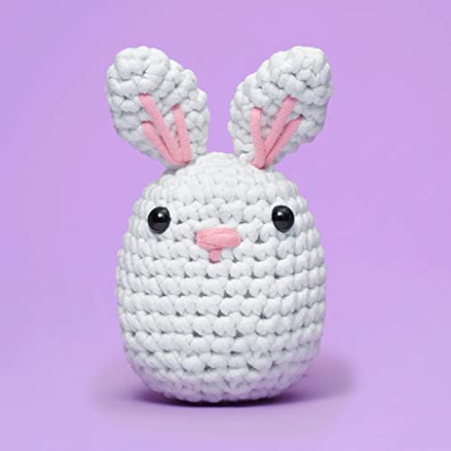 The Woobles Beginners Crochet Kit with Easy Peasy Yarn as seen on Shark Tank - with Step-by-Step Video Tutorials - JoJo The Bunny