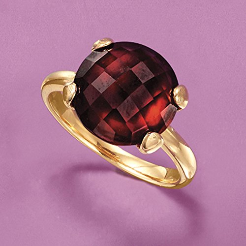 Ross-Simons 5.75 Carat Garnet Ring in 18kt Gold Over Sterling. Size 7