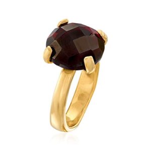 Ross-Simons 5.75 Carat Garnet Ring in 18kt Gold Over Sterling. Size 7